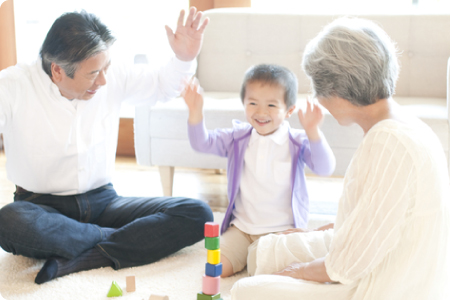 孫育て・多世代育児の推進